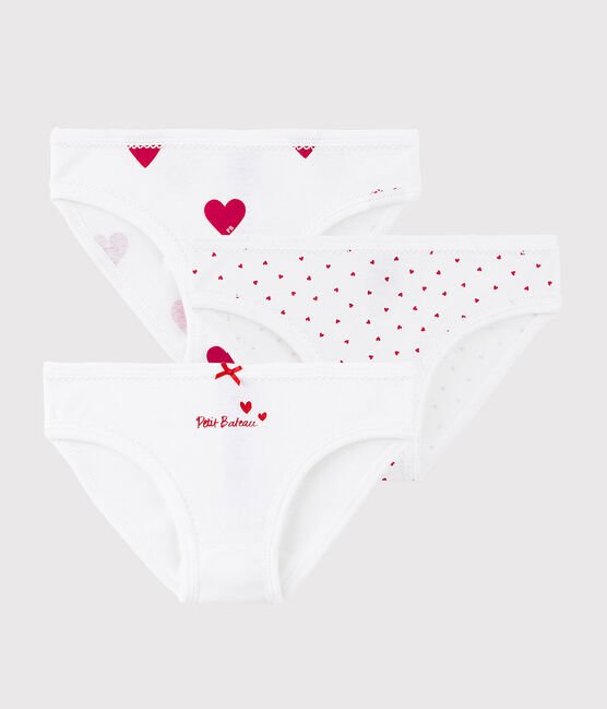 3 pack red hearts underwear