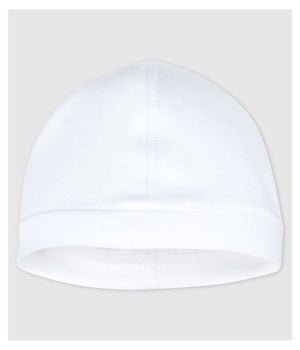 white cotton hat