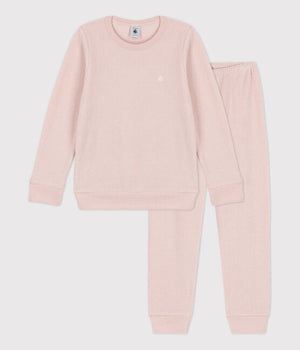 Pink terry pyjamas