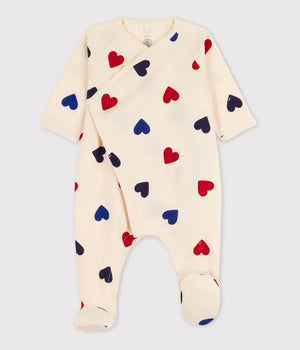 HEARTS SIDE SNAP PYJAMAS