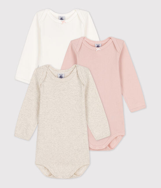 3 PACK LONG SLEEVE BODYSUIT