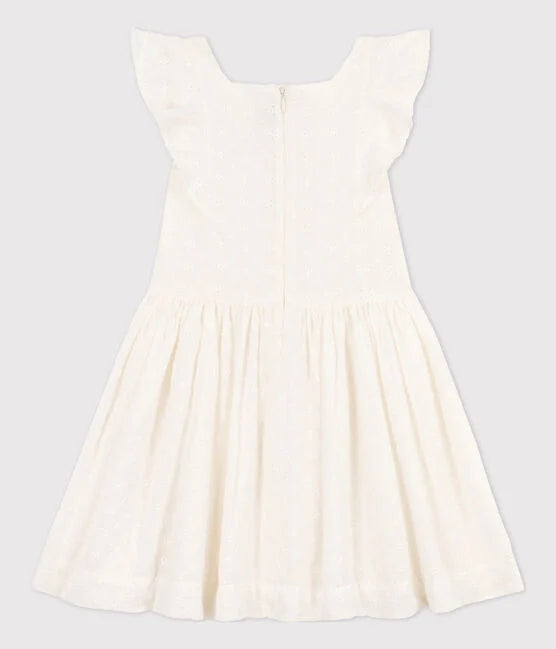 EYELET EMBROIDERY DRESS