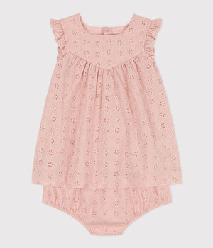 BRODERIE ANGLAISE DRESS WITH BLOOMERS