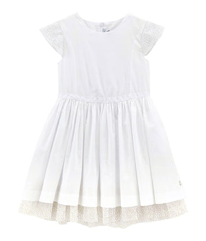 White tulled dress