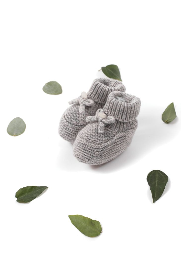 T&C grey knit booties