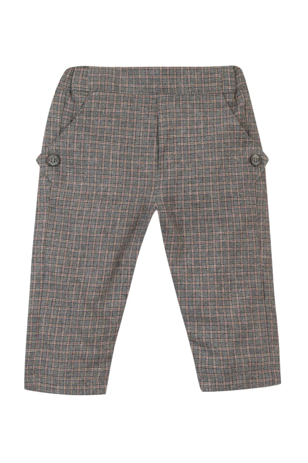 T&C check grey pants