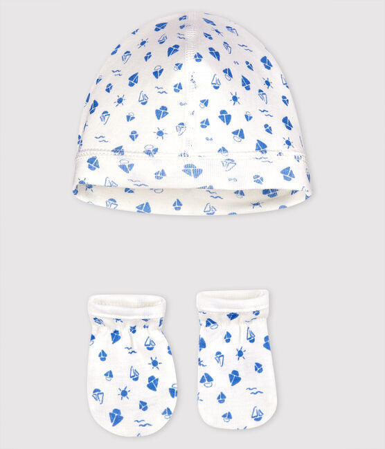 Hat and gloves set- boats